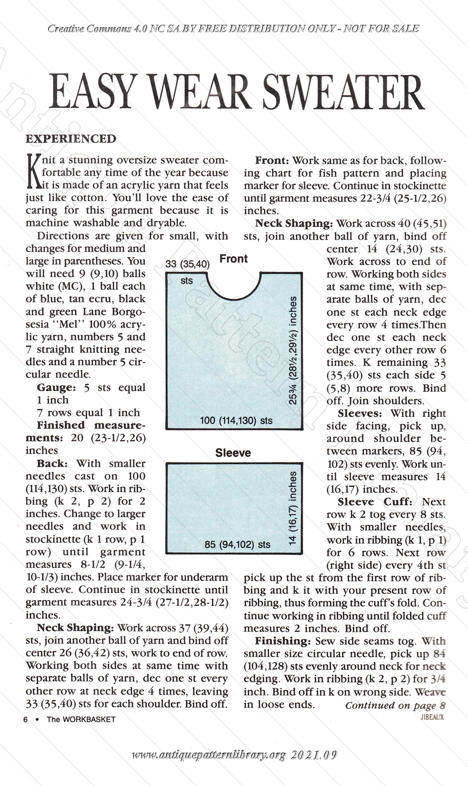 L-JA001 The Workbasket and Home Magazine