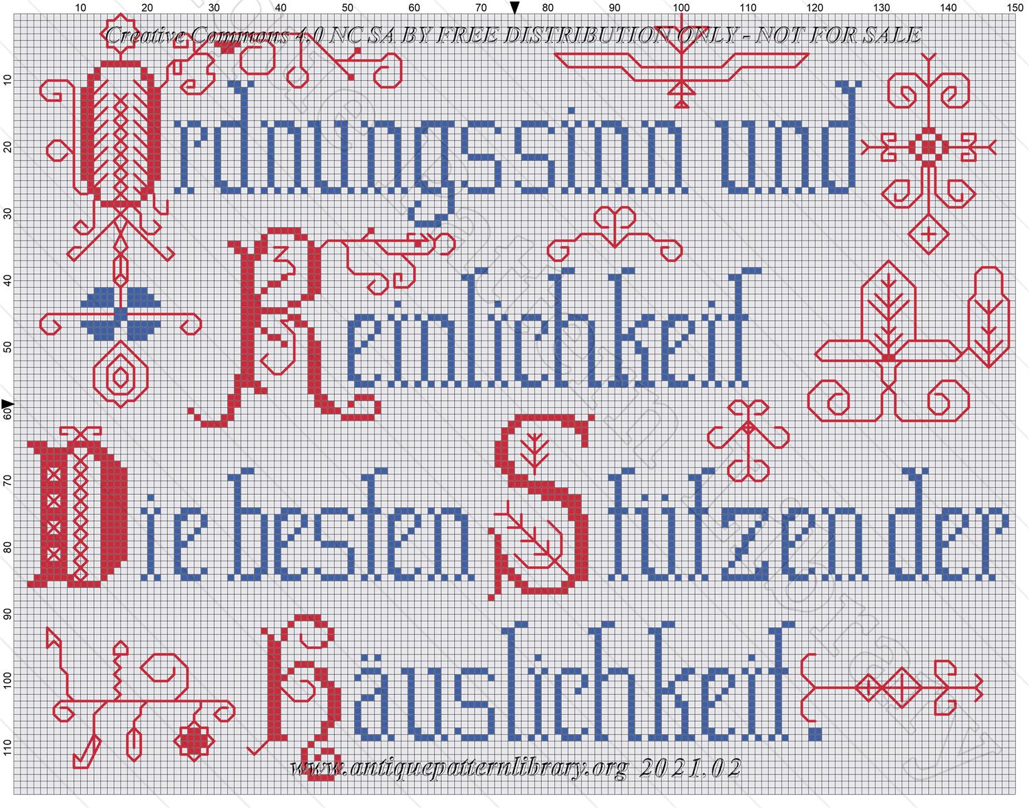 L-TT001 German Household Mottos