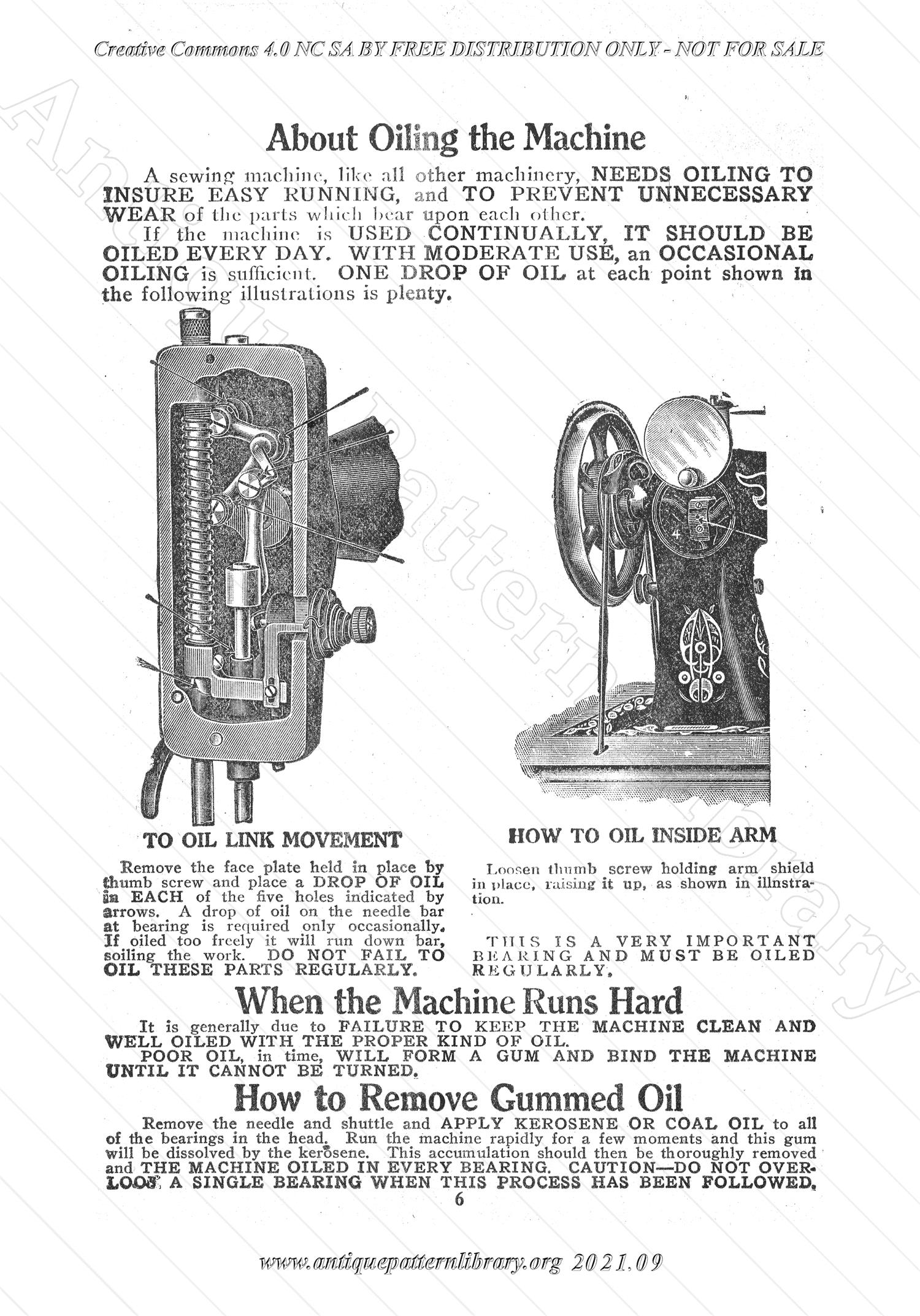 L-VS001 Bruce Sewing Machine Manual