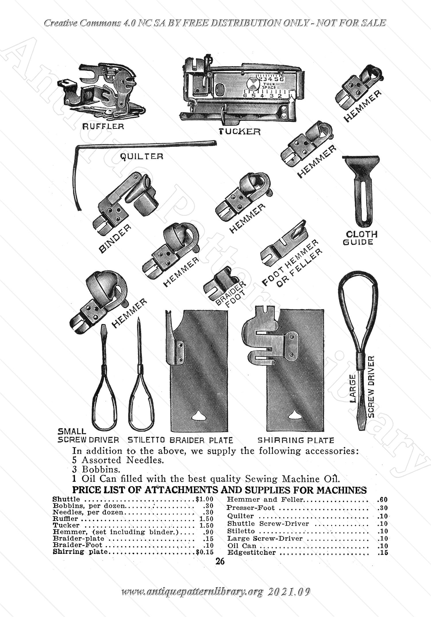 L-VS001 Bruce Sewing Machine Manual