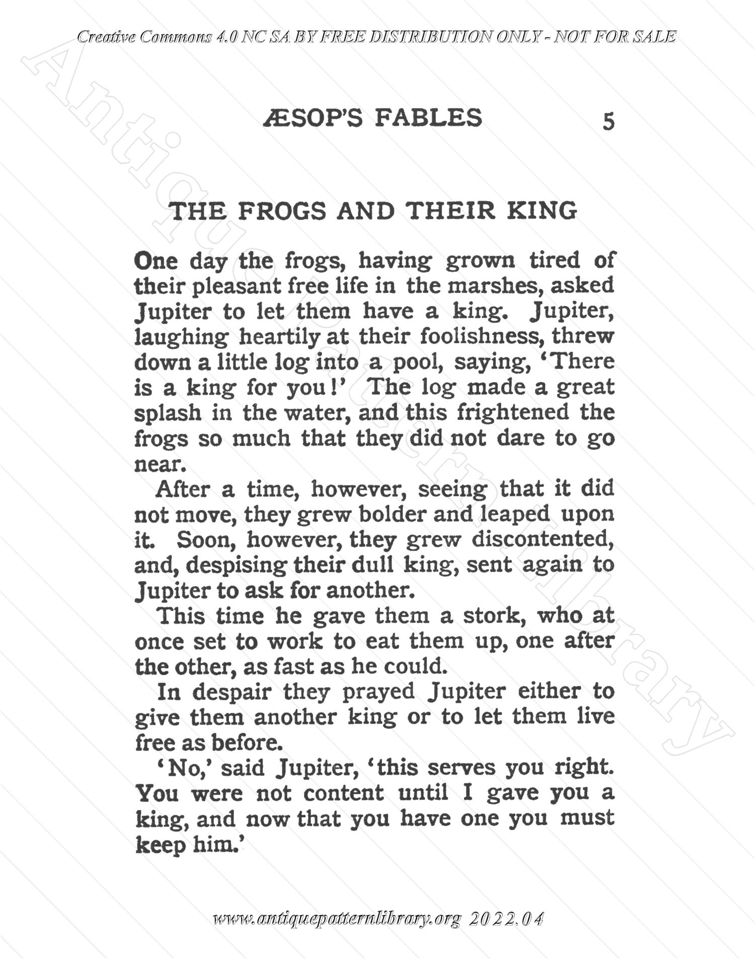 M-FW001 Aesop's Fables