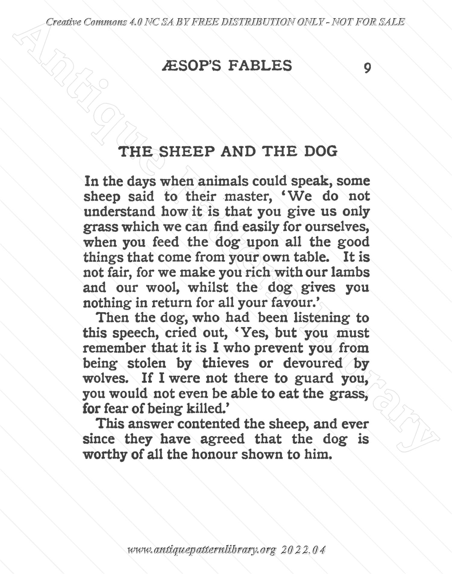 M-FW001 Aesop's Fables