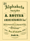 C-SW002 Andr-Branger - Alphabets Varis de A. Rouyer 21